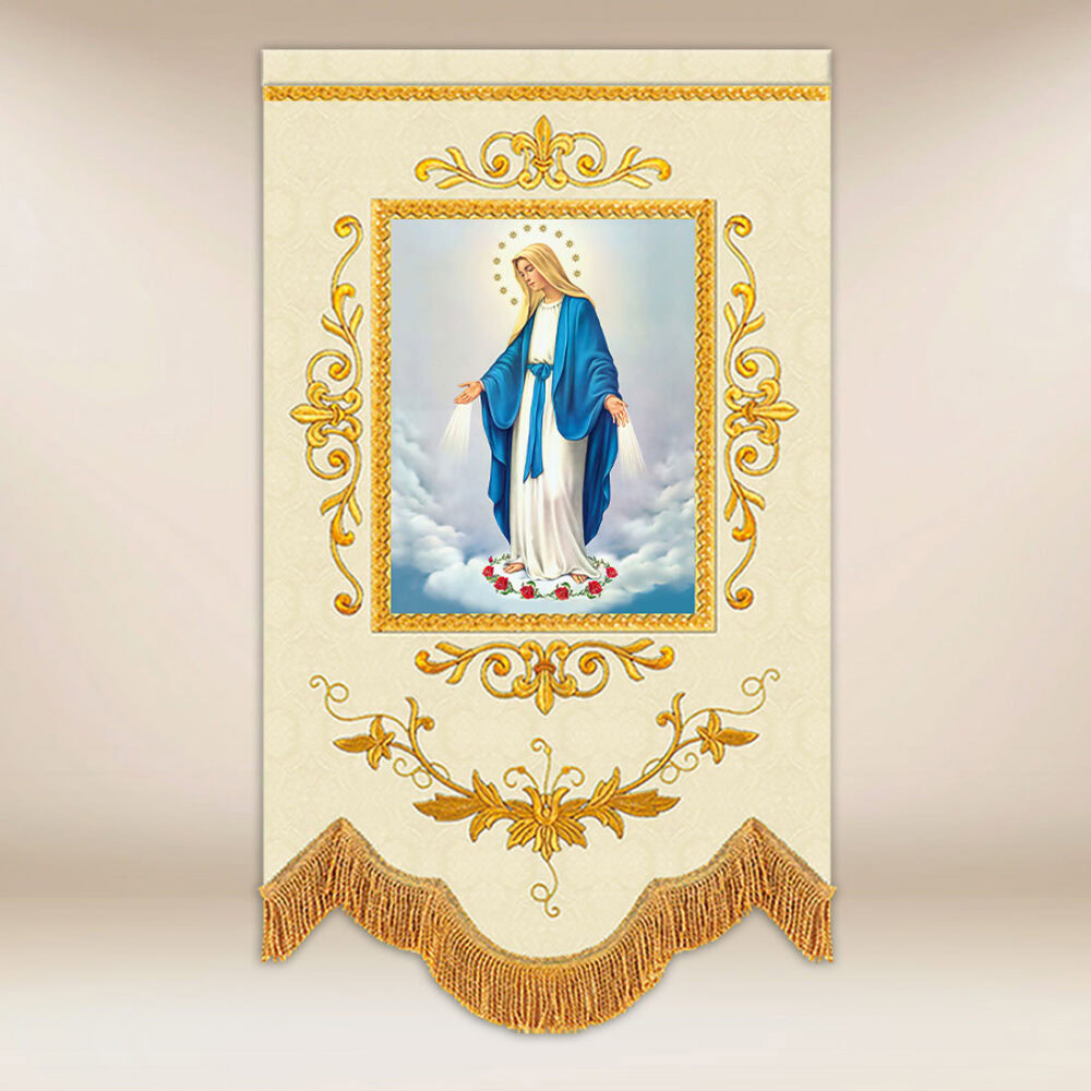 Mini bandera Virgen María Inmaculada