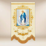 Mini bandera Virgen María Inmaculada