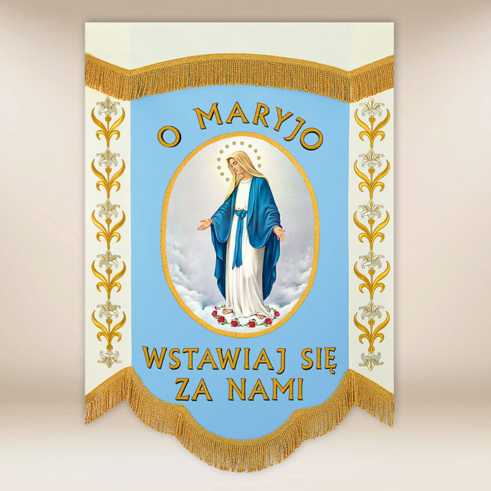 Mini Bandera Doble Cara Madre de Dios