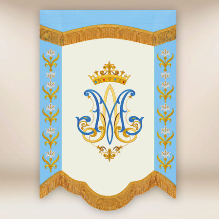 Mini Bandera Doble Cara Madre de Dios
