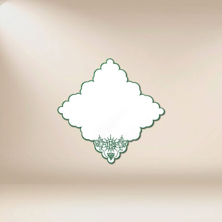 Cubierta bordada verde 32x32