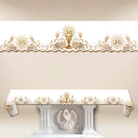 Mantel bordado Cáliz longitud hasta 650cm
