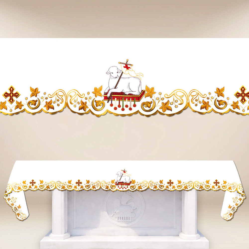 Mantel bordado litúrgico Cordero de Dios