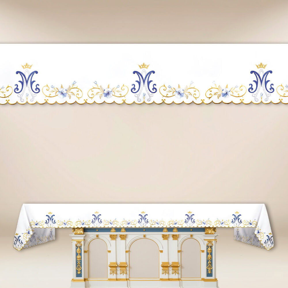 Mantel de altar Mariano 333x115cm