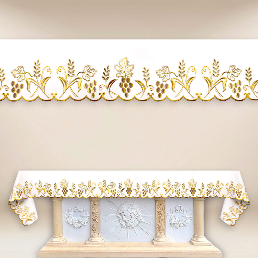 Mantel de altar bordado