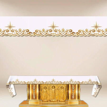 Mantel bordado navideño
