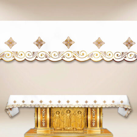 Mantel bordado navideño