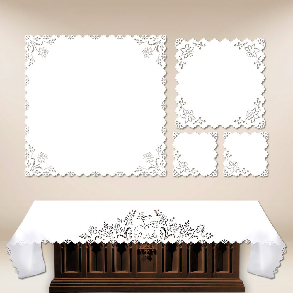 Juego de altar calado Pascua