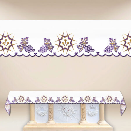Mantel de altar bordado de Cuaresma