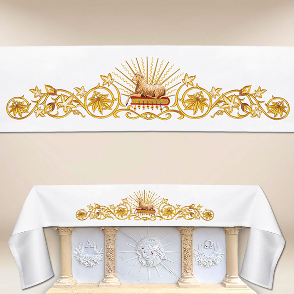 Mantel litúrgico con bordado frontal Baranek