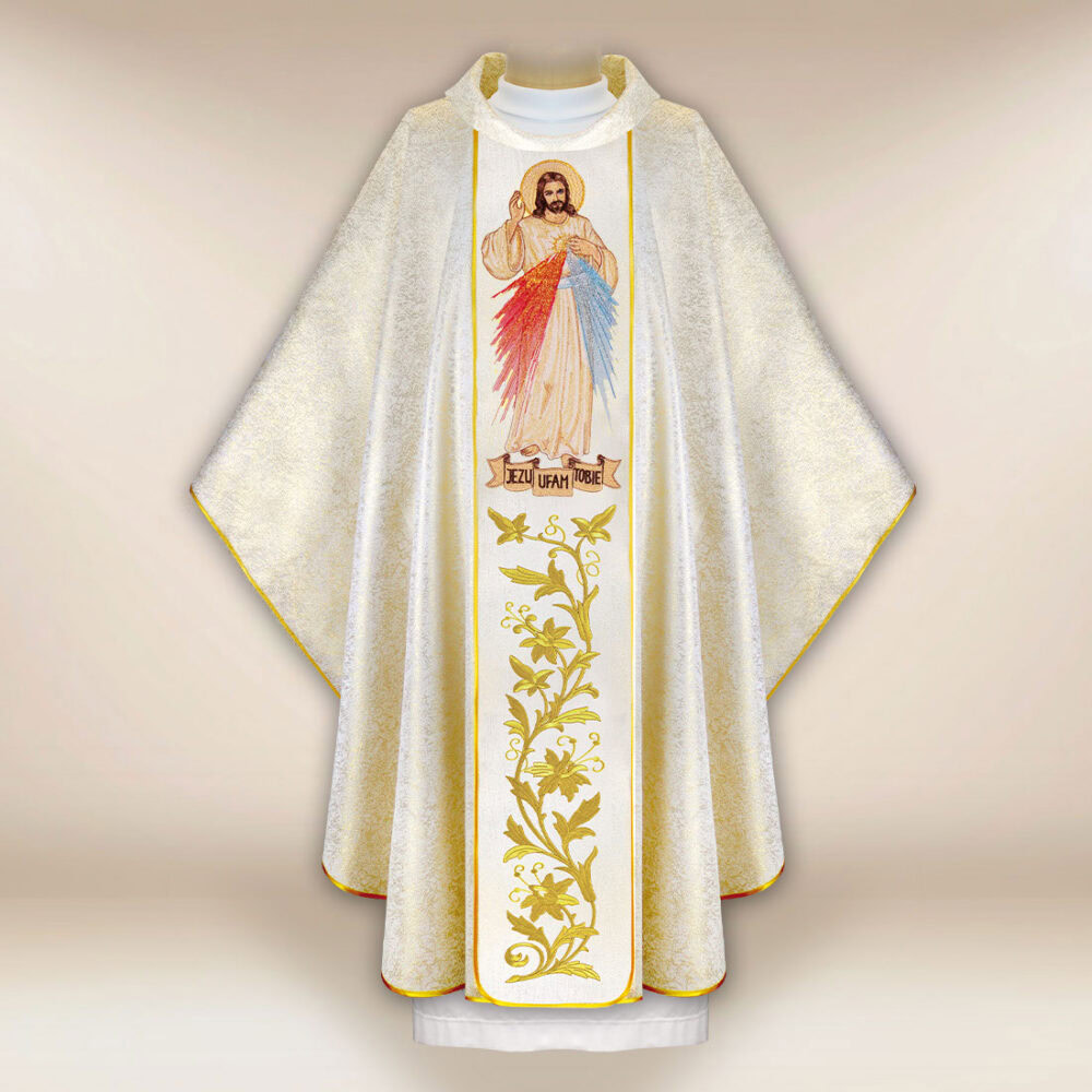 Casulla bordada Jesús Misericordioso