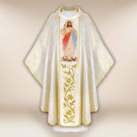 Casulla bordada Jesús Misericordioso