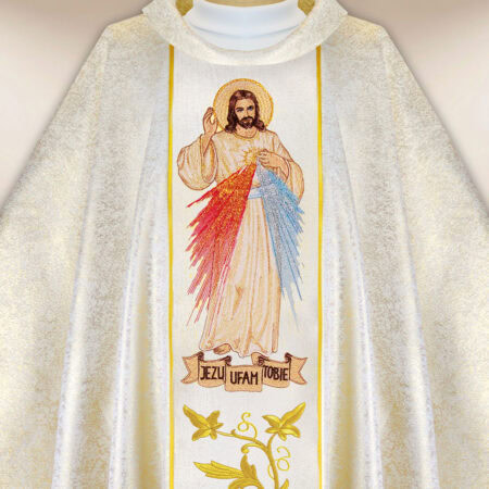 Casulla bordada Jesús Misericordioso