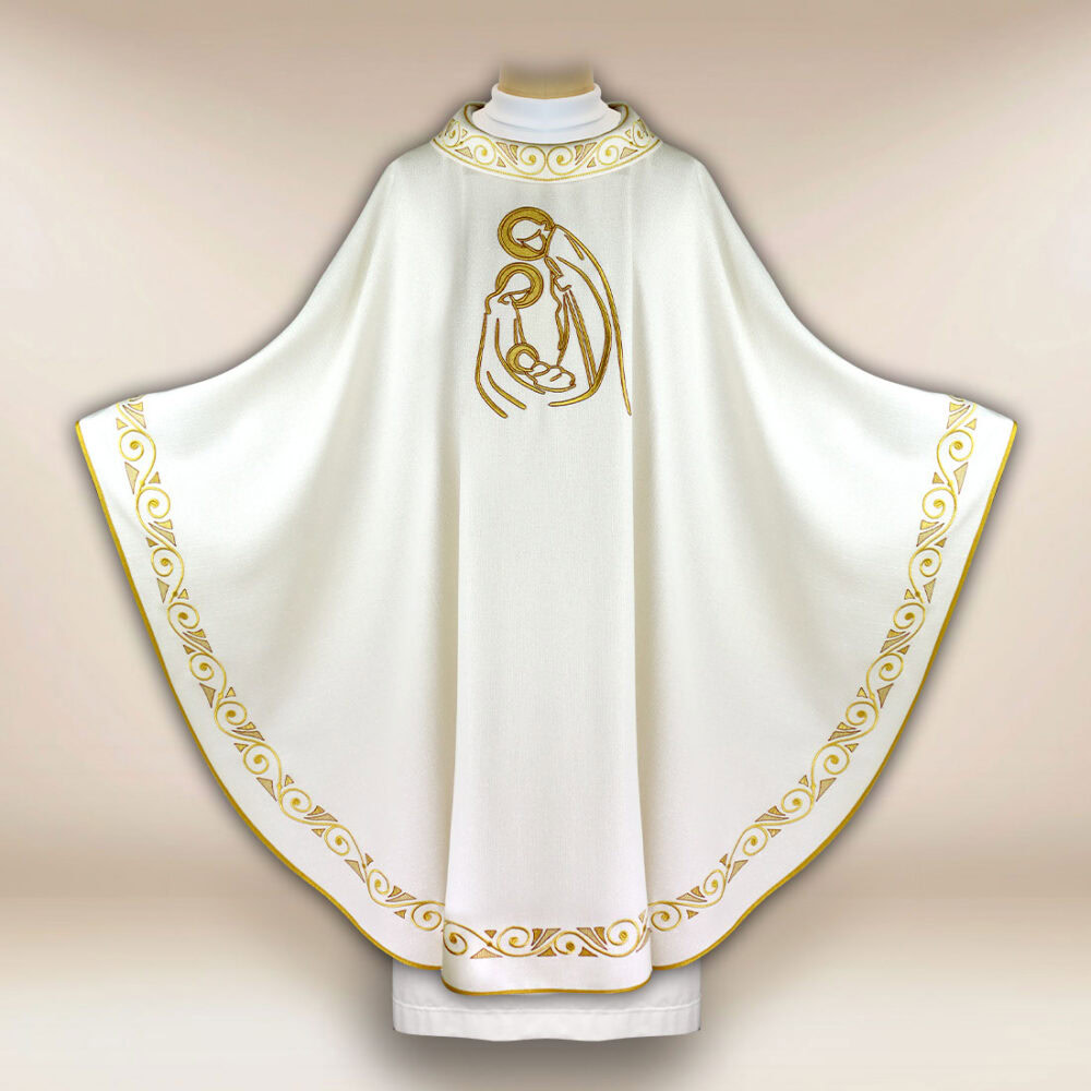Casulla bordada para Navidad