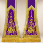 Estola bordada romana morada