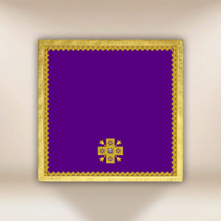 Velo para cáliz morado bordado