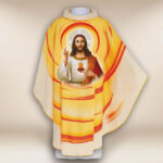 Casulla con la imagen del Corazón de Jesús