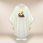 Casulla con imagen de San Padre Pío