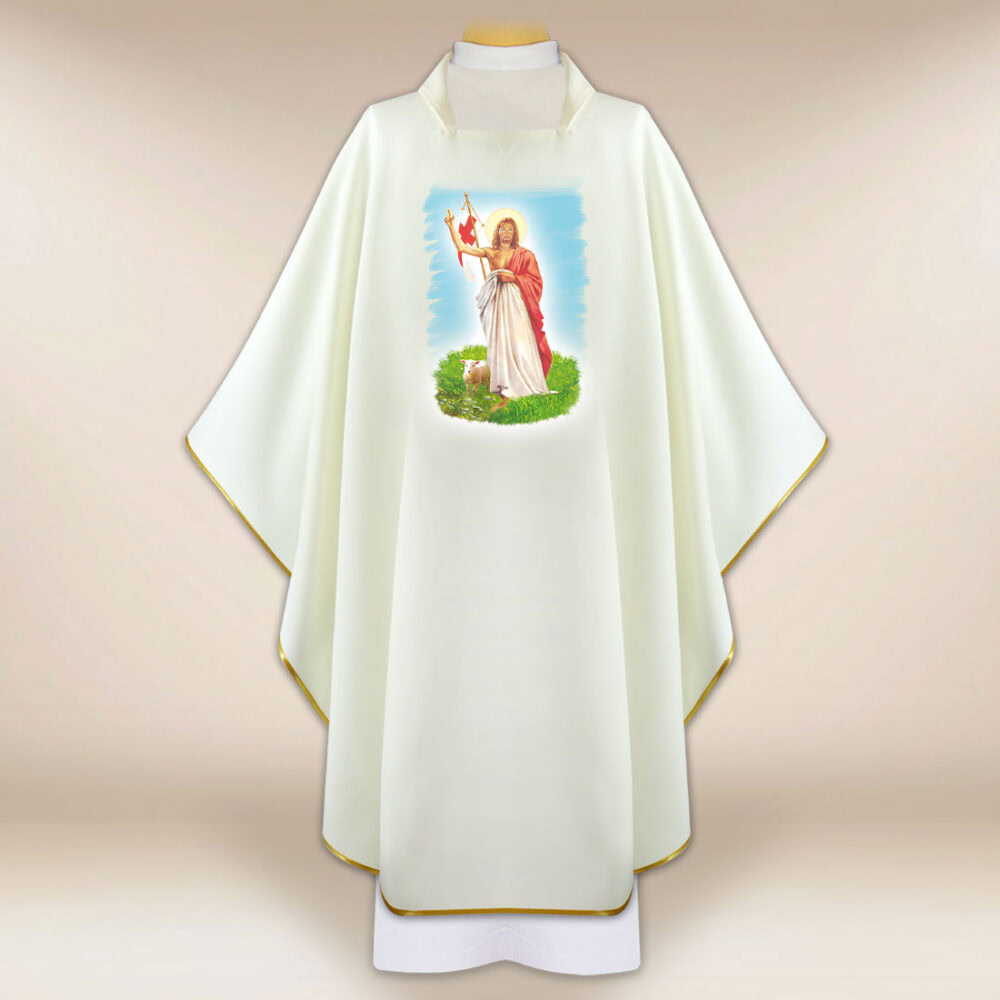 Casulla con imagen Jesús Resucitado