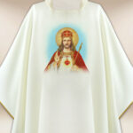 Casulla con imagen Cristo Rey