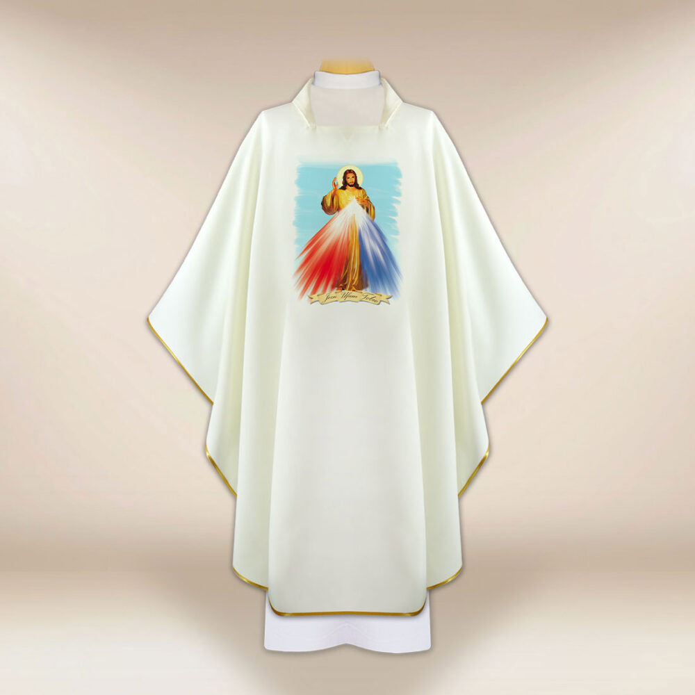 Casulla con imagen Jesús Misericordioso