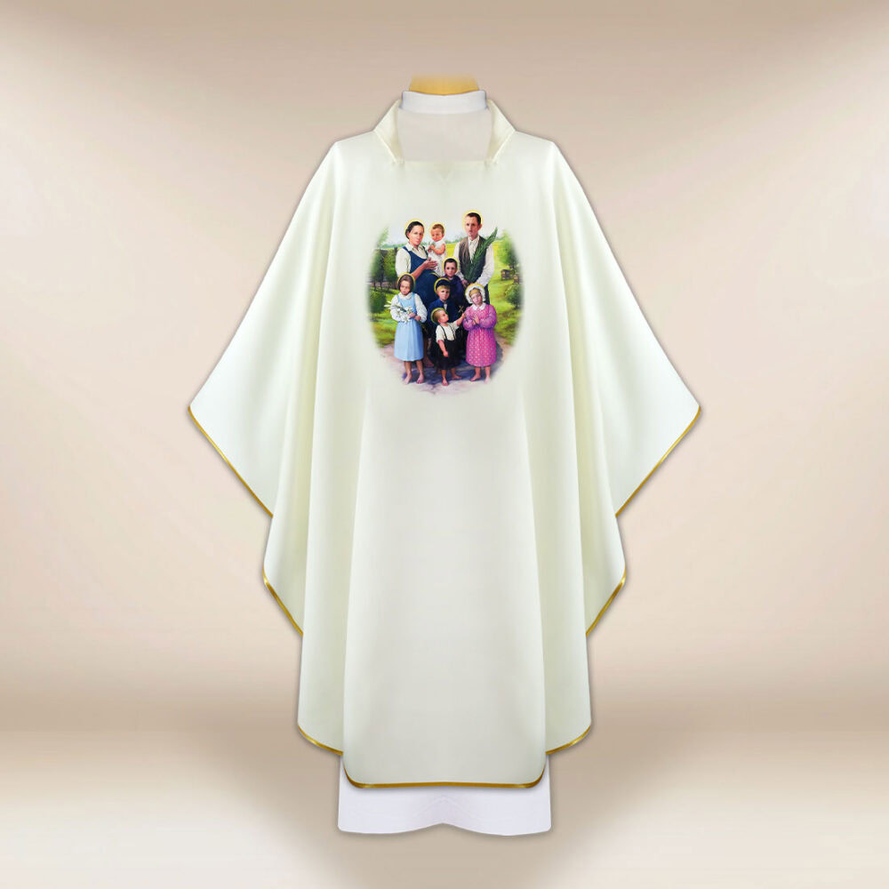 Casulla con imagen Familia Ulmów
