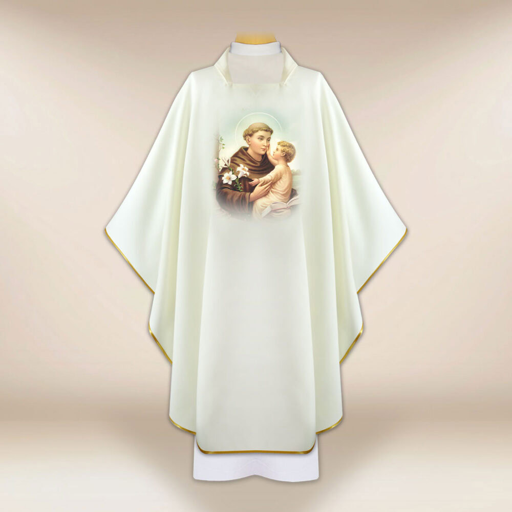 Casulla con imagen de San Antonio