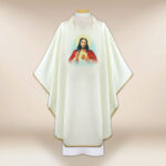 Casulla con imagen Corazón de Jesús