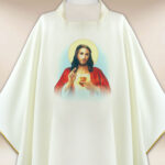 Casulla con imagen Corazón de Jesús