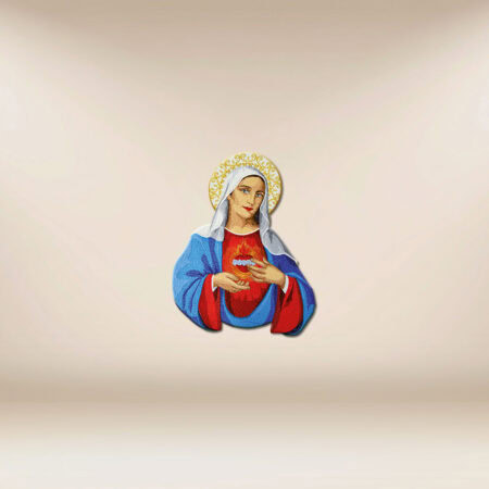 Aplicación bordada Corazón de María