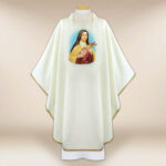Casulla con imagen de Santa Teresa