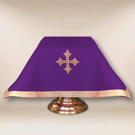Velo para cáliz litúrgico morado 45×45cm