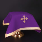 Velo para cáliz litúrgico morado 45×45cm