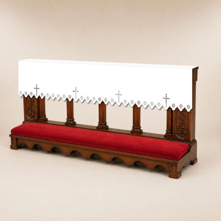 Cubierta de altar calada estilo Richelieu con cruces