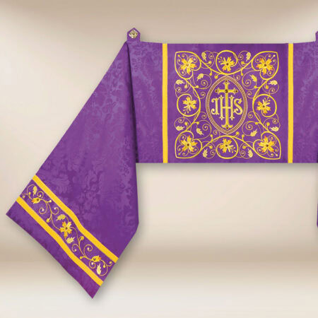 Velo humeral bordado morado