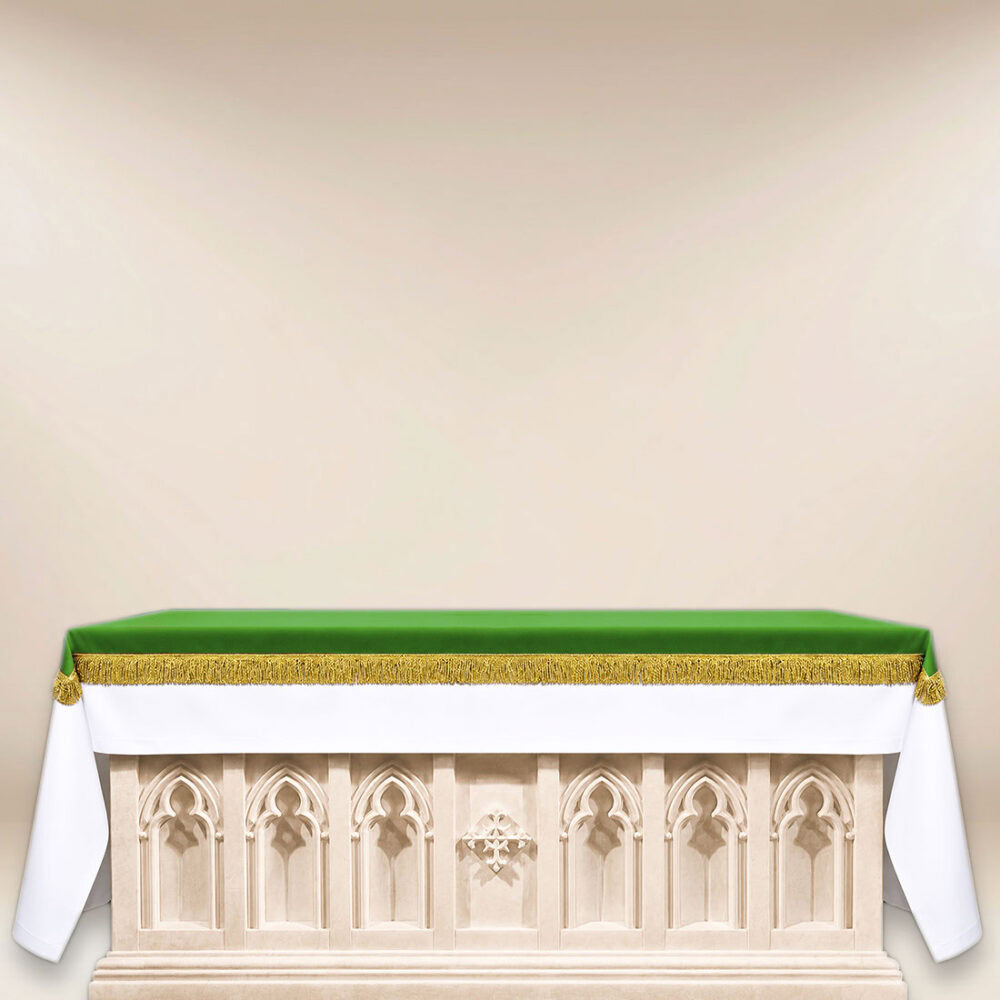 Cubierta de altar verde