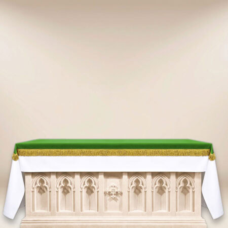 Cubierta de altar verde