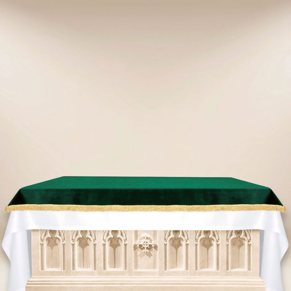 Cubierta de altar de terciopelo