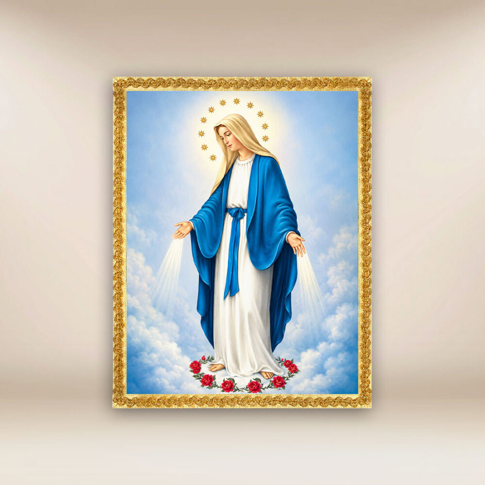 Imagen religiosa sobre tela Virgen María Inmaculada