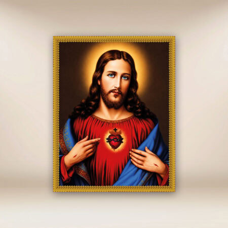 Imagen religiosa sobre tela Sagrado Corazón de Jesús