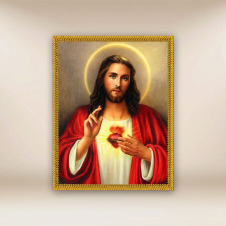Imagen religiosa sobre tela Sagrado Corazón de Jesús