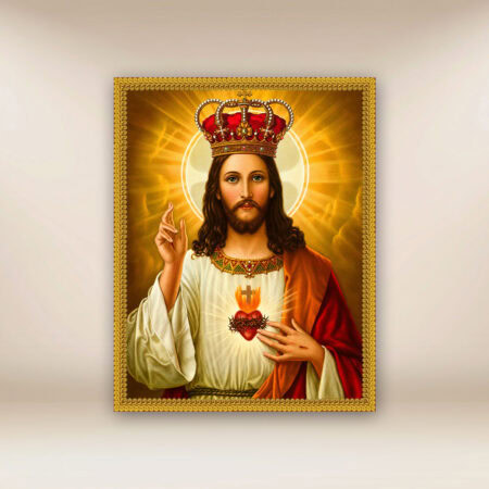 Imagen religiosa sobre tela Cristo Rey