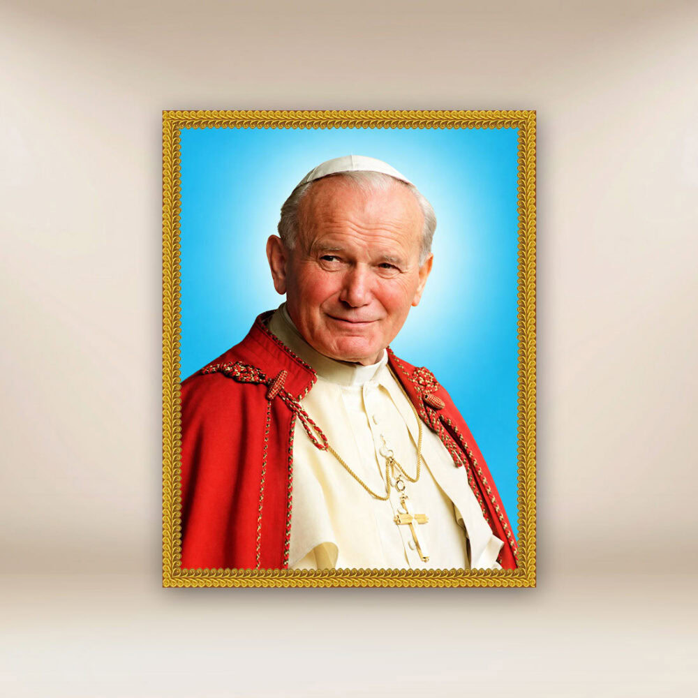 Imagen religiosa sobre tela San Juan Pablo II