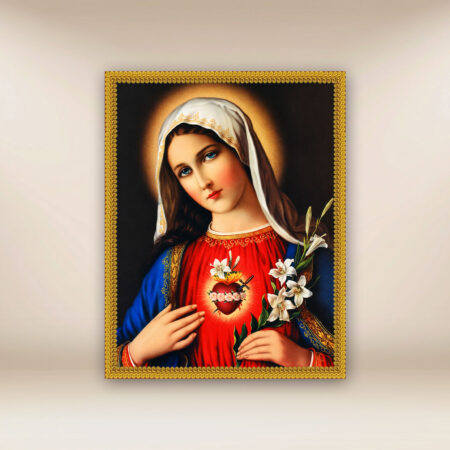 imagen religiosa sobre tela Corazón de María