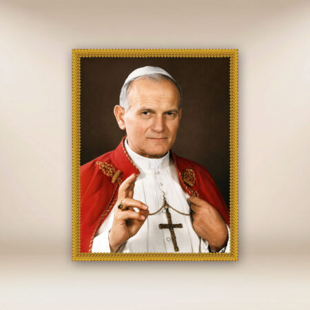 Imagen religiosa sobre tela Juan Pablo II
