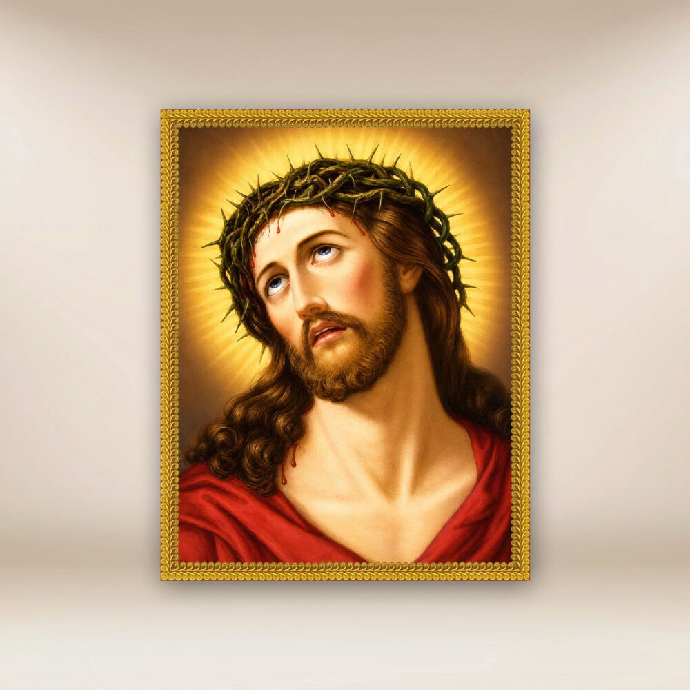 Imagen religiosa sobre tela Cristo Sufriente