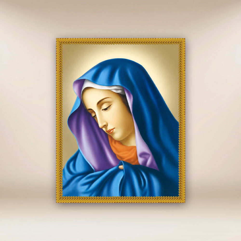 Imagen religiosa sobre tela Virgen María Dolorosa