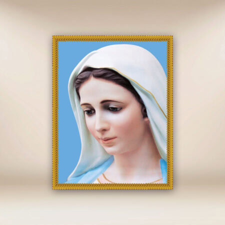 Imagen Religiosa Sobre Tela Virgen María Medjugorie