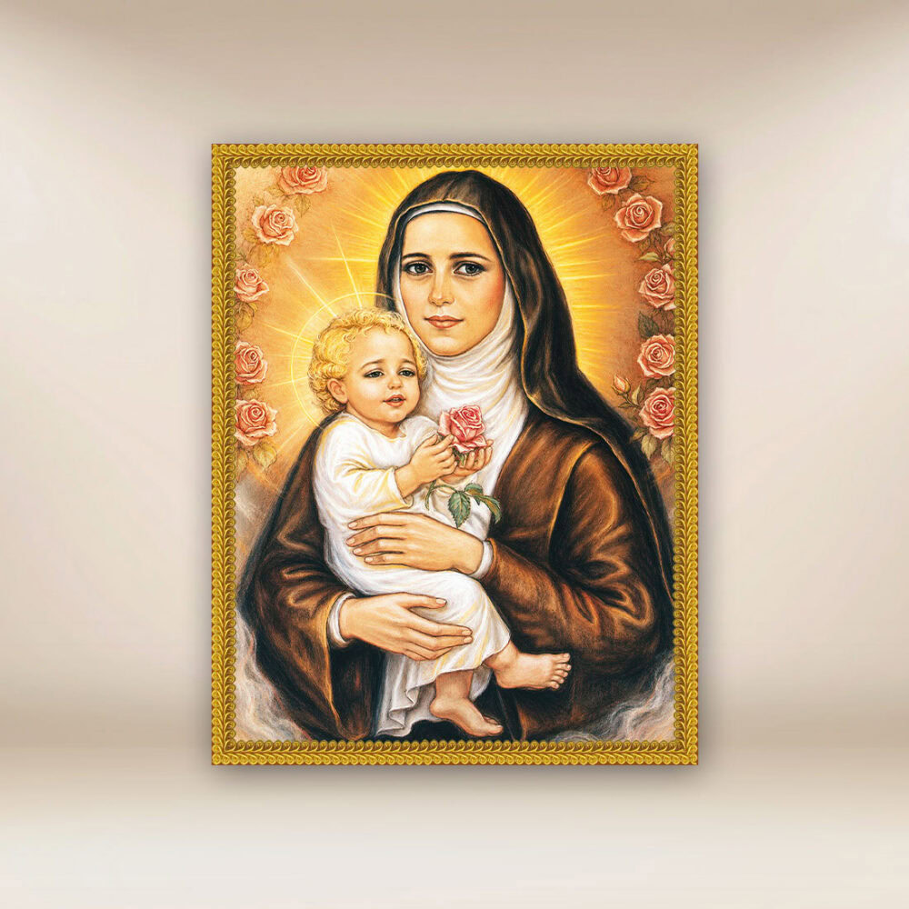 Obraz na tkaninie “Św. Teresa Od Dzieciątka Jezus”