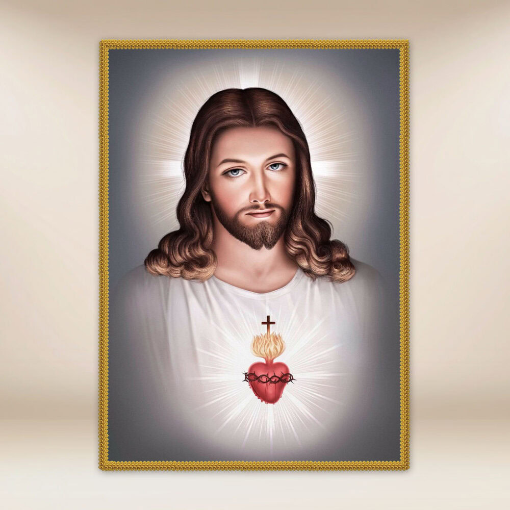 Decoración litúrgica grande Sagrado Corazón de Jesús